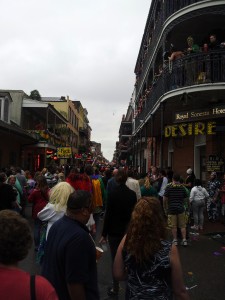 Mardi Gras on Bourbon Street