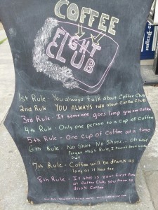 The Rules For Coffee Fight Club