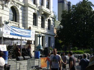 View Down Royal Street From Stage 1