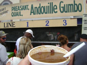 Jazz Fest 2013 Pheasant Gumbo