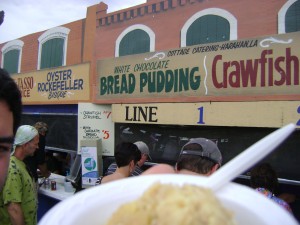 Jazz Fest 2013 White Chocolate Bread Pudding