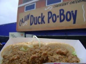 Jazzfest2013 Cajun Duck PoBoy