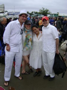 Jazzfest2013 White Suits in Mud