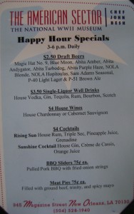 WWII American Sector Happy Hour
