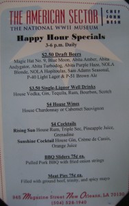 WWII American Sector Happy Hour
