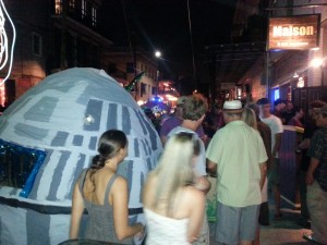 Chewbacchus Gather by the Death Star Outside of Maison