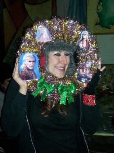 Chrissy With her 'Wreath Of Khan'