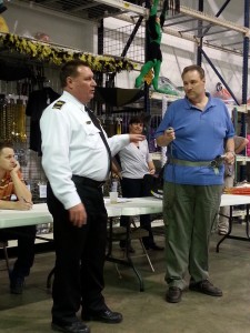 Fire Chief Delivers a Harness Lecture and Demo