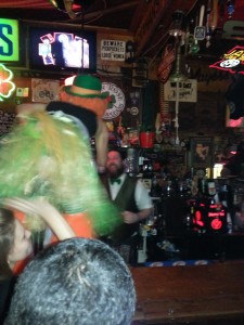Dancing On the Erin Rose Bar The Friday of St. Patrick's Day
