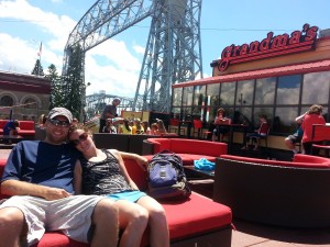 Jesse & Amy Enjoy Summer In Duluth at Grandma's