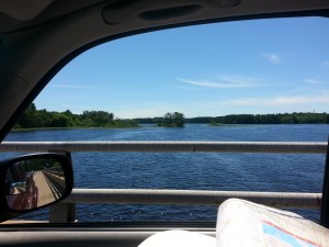 Crossing Grand Rapids Reservoir