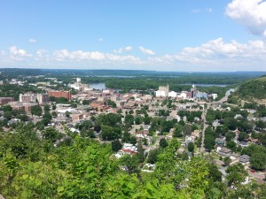 Red Wing From Atop The Bluff