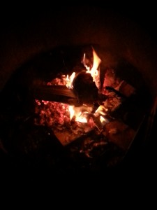 Resting By The Fire On An Iowa Bluff