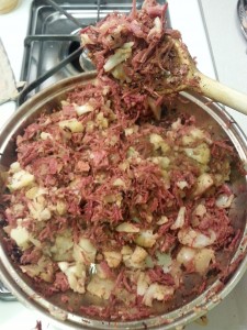 Corned Beef & Cauliflower Hash
