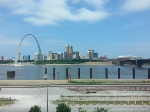 View From The Casino Queen in East St. Louis